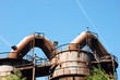 rohrsystem in industrieanlage