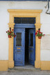 blue door