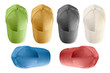 baseball caps isolated