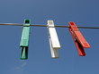 drapeau italien en pince à linge