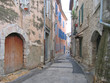 provencal street with old house, saint maximin la sainte baume,