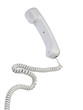 grey offise telephone tube with cord