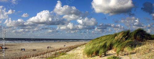 strolling over windy beach