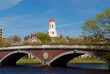 Photo: bridge and dome in spring bridge and dome in spring