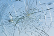 web of splits on the triplex windscreen