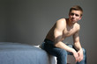 sexy man in the bedroom