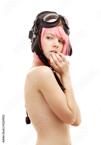 Photo: aviator helmet girl aviator helmet girl