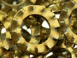 rondelles éventail bichromatées sur un miroir