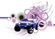Photo: jeep with circles abstraction jeep with circles abstraction