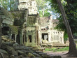 green stone of old ruin khmer temple,  ta prohm, bayon, angkor t