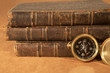 compass and books