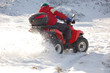 quad in snow
