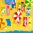 beach scene