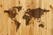 wooden map