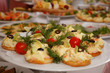 some appetizing food from banquet table some appetizing food from banquet table