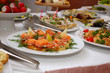 some appetizing food on banquet table some appetizing food on banquet table