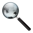 loupe terre gris