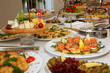some appetizing food at banquet table some appetizing food at banquet table