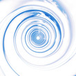 blue spirals perspective