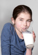 Child Drinking Milk