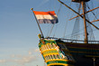 tall ship in dock