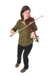 mid-age woman playing violon mid-age woman playing violon
