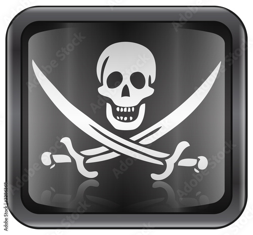 Photo: pirate icon. (with clipping path) pirate icon. (with clipping path)