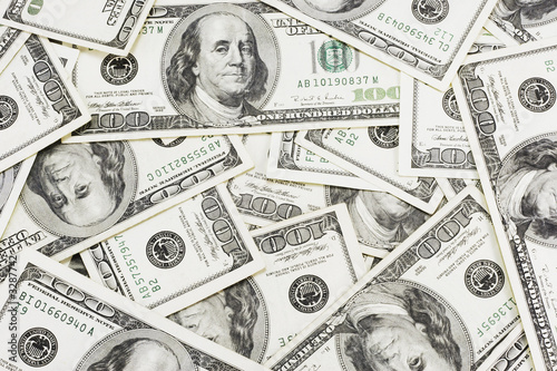 Photo: dollars background dollars background