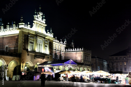 krakow - vivid city at night krakow - vivid city at night