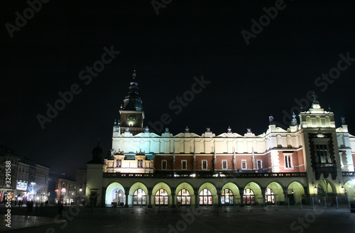 krakow - city night view