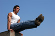 muscular gymnast