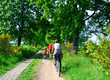 family cycling