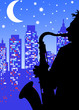 playing saxophone at night playing saxophone at night