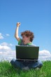 boy with notebook