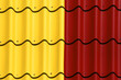 dach rot gelb