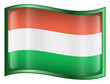 hungary flag icon. (with clipping path)