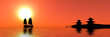 red sunset in southeast asia