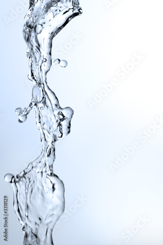 pouring water slightly blurry