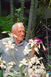 man with orchids