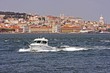 cruising on the river tagus in portugal