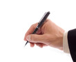 Hand holding pen