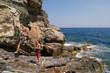 two girls climbing