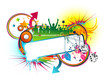 funky urban frame
