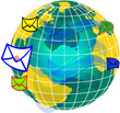 mail and world globe2