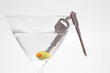car keys in martini