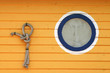 nautical knot and porthole window in hungary