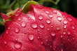 rosée sur fleur rouge