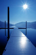 wooden dock and reflection