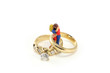 Photo: a miniature couple hugging and kissing a miniature couple hugging and kissing