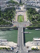 vue aérienne du trocadero - paris